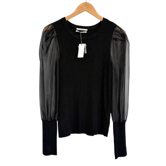 Anthropologie Puff Sleeve Ribbed Sweater NWT - Picture 5 of 7